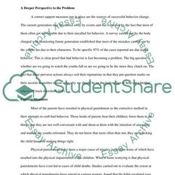Preeminent Violent Behavior Among The Youth Through Parents Use Of Physical Argument Proposal Essay Example