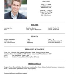 Terrific Acting Resume For Beginners In All You Need To Know Screen Shot At Pm Orig