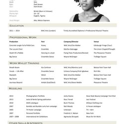 Marvelous Free Acting Resume Templates Word Google Docs Template