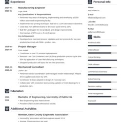 Outstanding Manufacturing Engineer Resume Examples For Internship Samples Analyst Resumes Example Template