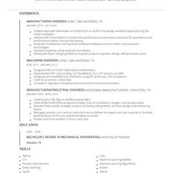 Champion Manufacturing Engineer Resume Examples And Tips