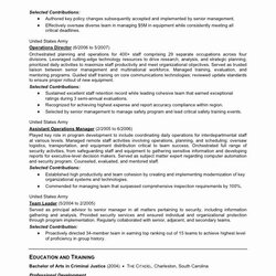 Excellent Military To Civilian Resume Template In Writing
