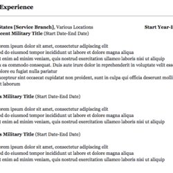 Sterling Military To Civilian Resume How Translate Your Service Experience Resulting Underneath Heading