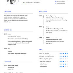Outstanding Free Resume Template In For Web Developers Good Templates Developer Format Word Graphic