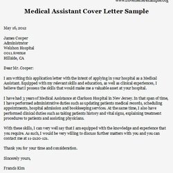 Cool Medical Assistant Cover Letter Templates Fresh Resume Sample Choose Board Examples Template