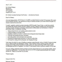 Smashing Medical Assistant Cover Letter Sample Monster Resume Template Examples School Care Health Doctors