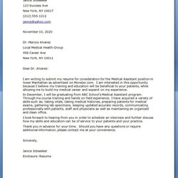 Supreme Medical Assistant Cover Letter Sample Resume Student Example Examples Samples