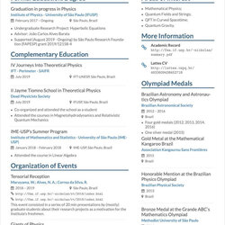 Superlative Latex Resume Templates And For