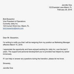 Smashing Simple Resignation Letter Sample Word Doc