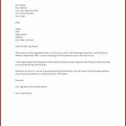 Peerless Free Resignation Letter Templates In Ms Word Sample Template Doc Copy Samples Of Microsoft Office