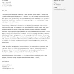 Excellent Entry Level Cover Letter Examples Online Offer Save Gob