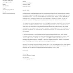 Preeminent Law Firm Cover Letter Sample And Writing Guide Example Template Muse