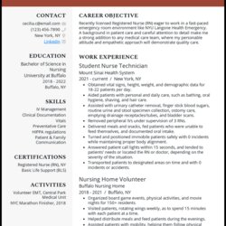 High Quality Med Resume New Grad Rn Example
