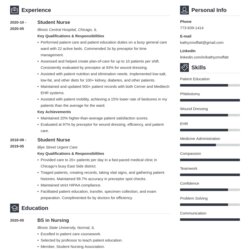 New Grad Nurse Resume Template With Examples Tips Nursing Rn Example Vibes