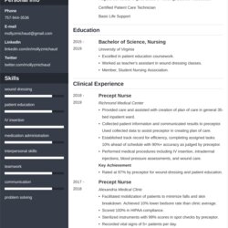 Supreme New Grad Nursing Rn Examples Writing Tips Receptionist Molly