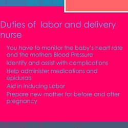 Excellent Labor And Delivery Nurse Presentation Free Download Duties Of