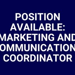Very Good Position Available Marketing And Communications Coordinator Canadian Posting