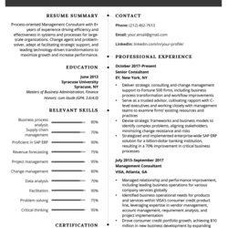 Magnificent Management Consulting Resume Template Example