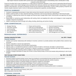 Legit Financial Consultant Resume Examples Template With Job Winning Tips