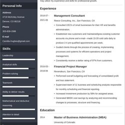 Peerless Management Consultant Resume Samples Writing Tips Examples