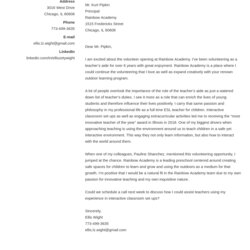 Smashing Best Volunteer Cover Letter Examples Image Example Template Simple