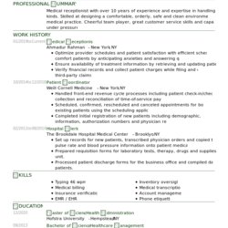 The Highest Standard Medical Receptionist Resume Example In Assistant My Xxx Hot Girl Deluxe
