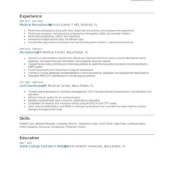 Capital Medical Receptionist Resume Examples And Tips