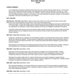 Wizard Military Resume Examples Rank Service