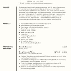 Brilliant Military Resume Examples Template Free Download Federal Guide Master When