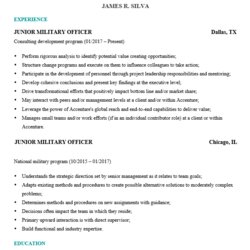 Magnificent Military Resume Sample Examples Own Only Resumes For