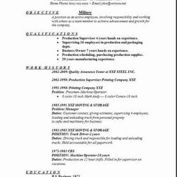Sublime Military Resume Occupational Examples Samples Free Edit With Word