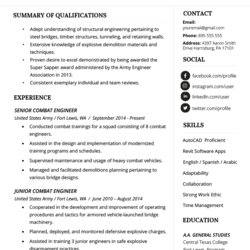 Cool How To Write Military Civilian Resume Genius Example Officer Police Examples Sample Template Internship