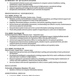 Admirable Military To Civilian Resume Sample Tips Companion Examples Download