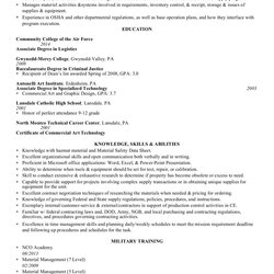 Military Resume Revised