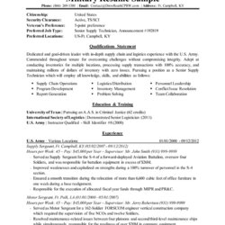 Military Resume Sample And Examples Help Army Civilian Template Service Resumes Builder Templates Career