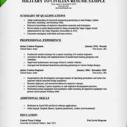 Superior How To Write Military Civilian Resume Genius Sample Examples Army Template Writing Resumes Navy