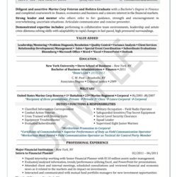 Military Resume Template Templates At