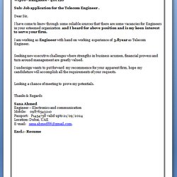 Email Job Application Cover Letter Example Vendor Registration Sample Writing Format Letters Resume Write
