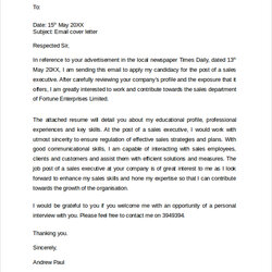 The Highest Quality Free Sample Cover Letter Example Templates In Ms Word Email Template