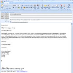 Worthy Email Cover Letter Sample Job Cowl Recruiter