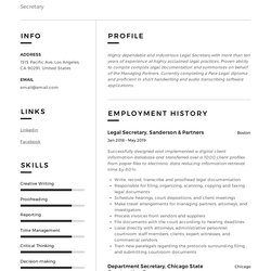 Company Secretary Internship Resume Manager Summary Samples Objective Sap Template