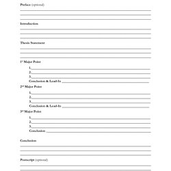 Splendid Best Images Of Printable Outline For Essay Blank Template Writing Worksheet Format Via
