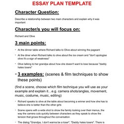 Great Essay Plan Lesson Example