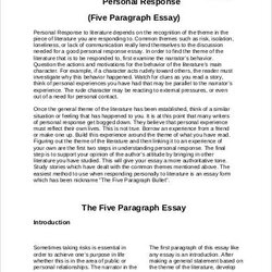 Tremendous Personal Essay In Word Google Docs Apple Pages Sample Response Examples Format Template Samples
