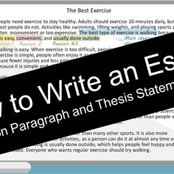 How To Write An Essay Introduction Paragraph With Worksheet