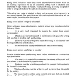 The Highest Standard Get Essay Topics On Prejudice And Discrimination Writing Racism Argumentative Thesis