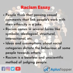 Eminent Racism Essay On For Students And Children In English About