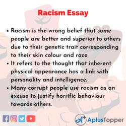 Excellent Synthesis Essay On Racism