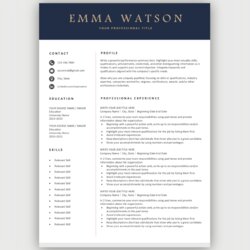 Capital Professional Resume Template Free Download Easy To Edit Courses