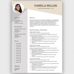Worthy Professional Resume Template Free Premium Resumes Manager Magnificent Photo